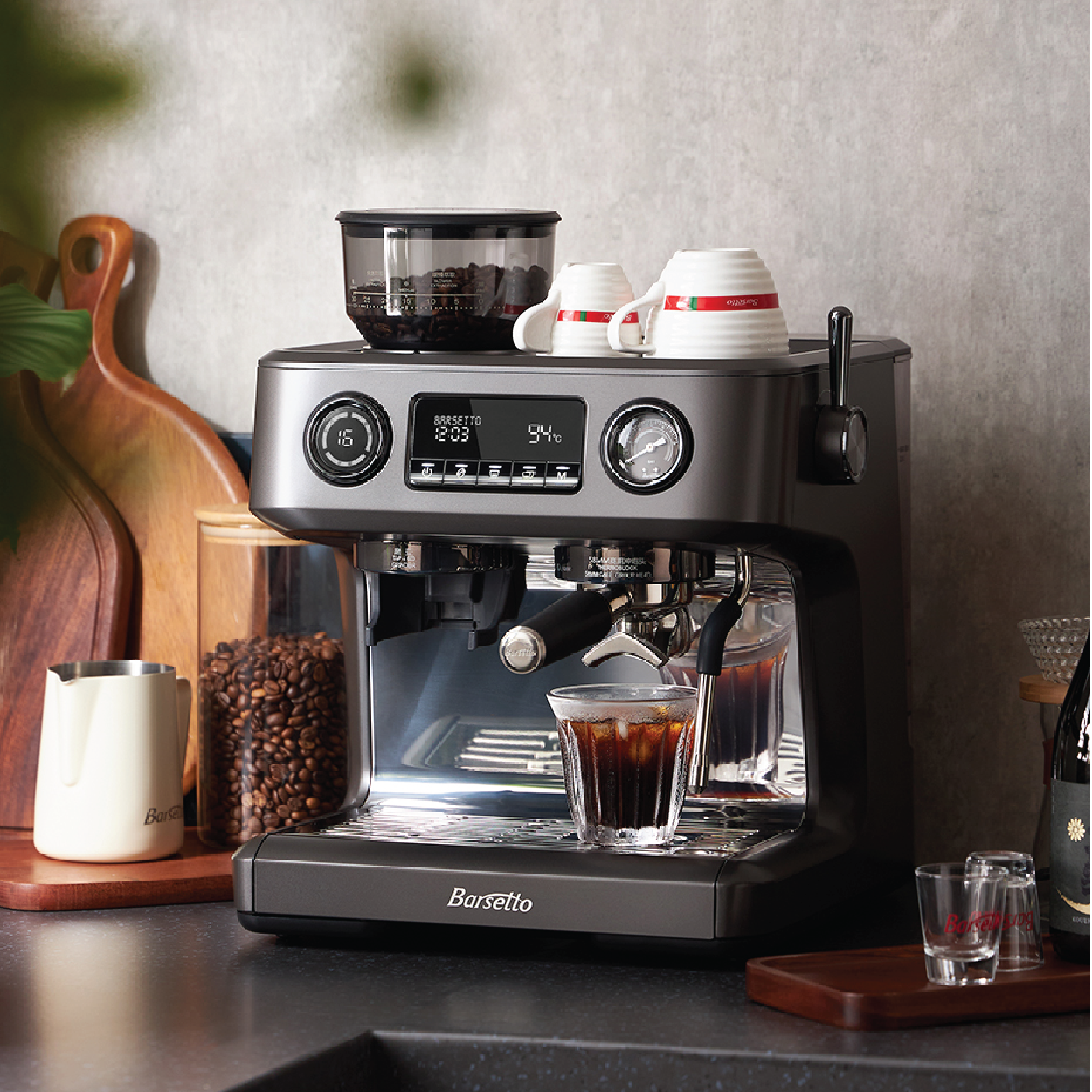 Barsetto BAE-V1 Digital Espresso Coffee Machine
